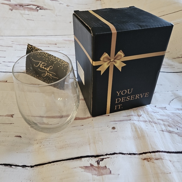 "I Love Cats" Wine Etched Glass Thank You Gift - Picture 4 of 5